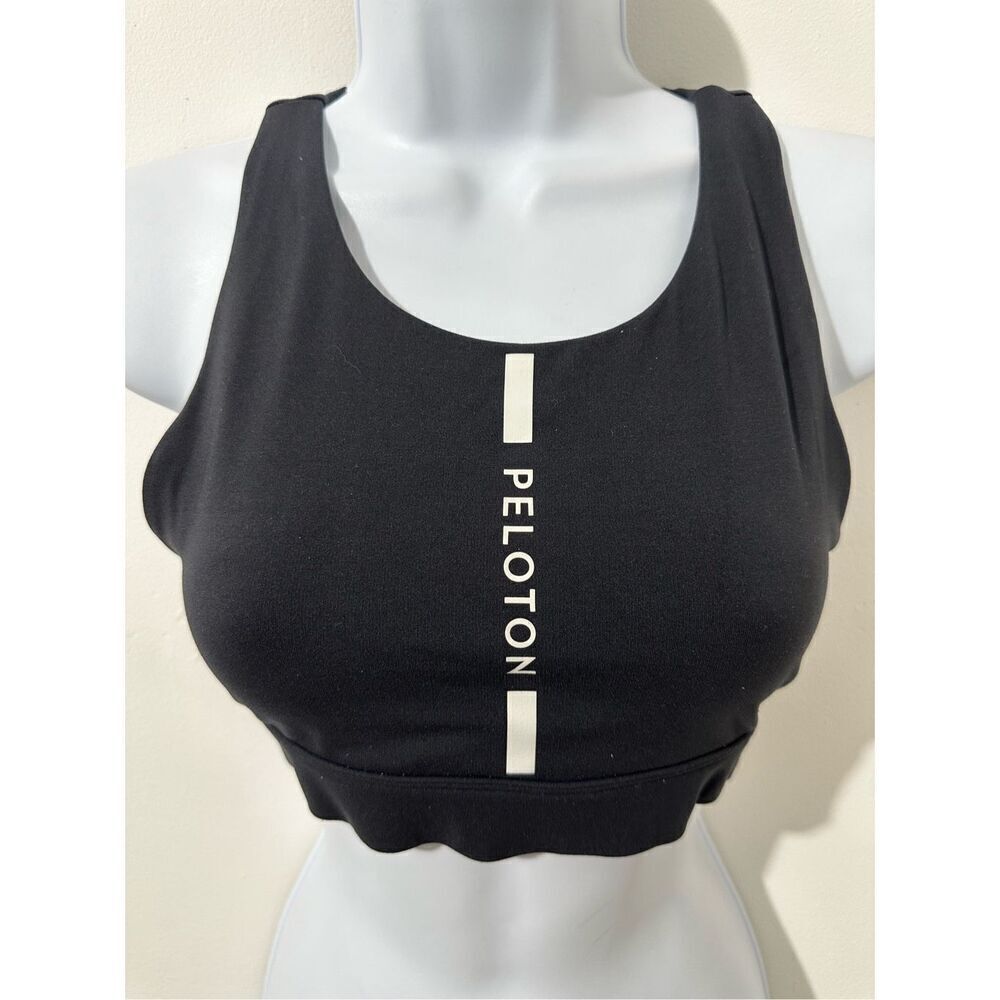 Peloton black sports bra size S. A730
